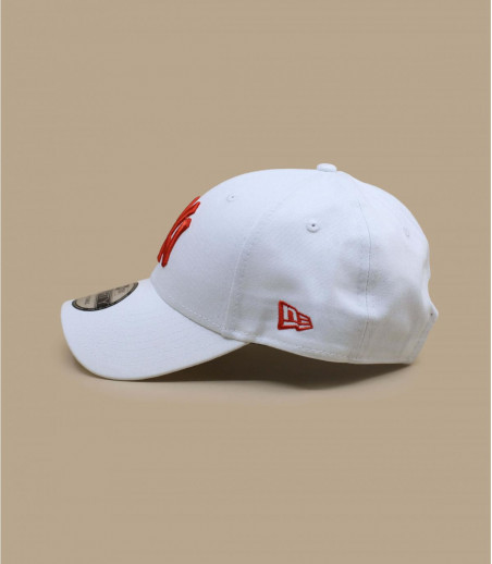 casquette NY blanc rouge